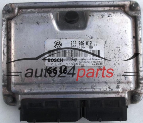 MOTORSTEUERGERÄT ECU STEUERGERÄT  SEAT LEON TOLEDO 1.9 TDI BOSCH 0 281 011 997,  038 906 012 JJ