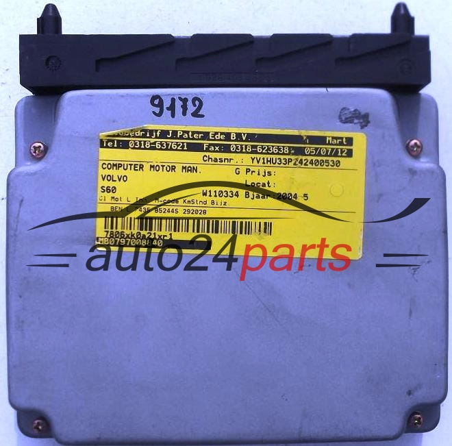 KOMPUTER STEROWNIK SILNIKA VOLVO S60, V70, MB079700-8840, MB0797008840, 08642193 A, 08642193A, HR.2