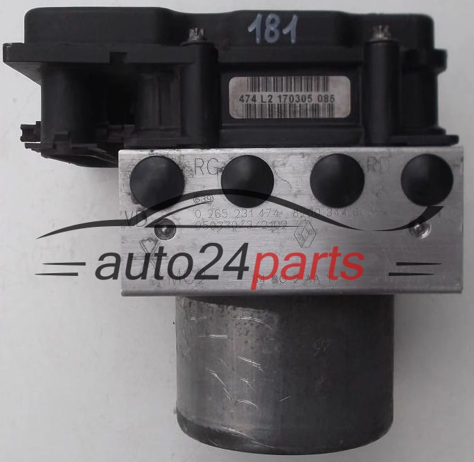 BOSCH 0 265 231 474, 0265231474, 8200 344 606, 8200344606, 0 265 800 387, 0265800387