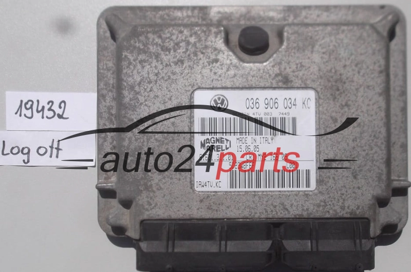 KOMPUTER STEROWNIK SILNIKA SEAT IBIZA 1.4 IAW4TVKC, IAW4TV.KC, 036906034KC, 036 906 034 KC, 6160131101, 61601.311.01 