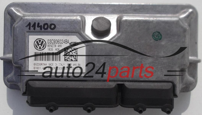 MOTORSTEUERGERÄT ECU STEUERGERAT VOLKSWAGEN SEAT IBIZA 1.4 MAGNETI MARELLI MY2 4HV.BA, MY24HVBA, 03C 906 024 BA, 03C906024BA, 03C 906 024 AS, 03C906024AS, 61601.451.03, 6160145103