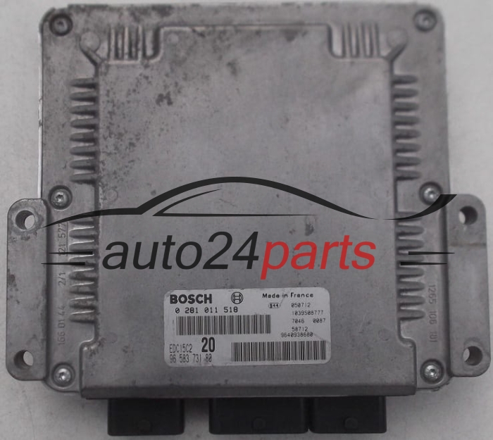ECU CENTRALITA DE MOTOR CITROEN XSARA PICASSO 2.0 HDI BOSCH 0 281 011 518, 0281011518, 96 583 731 80, 9658373180, 9640938680, EDC15C2