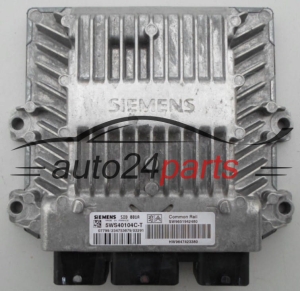 Calculateur Moteur CITROEN PEUGEOT 2.0 HDI SIEMENS 5WS40104C-T, 5WS40104CT, SW 9651942480, HW 9647423380, SID801A 