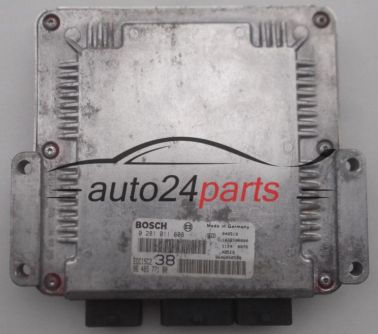 ECU CENTRALITA DE MOTOR  FIAT ULYSSE 2.0 JTD BOSCH 0 281 011 608, 96 485 771 80