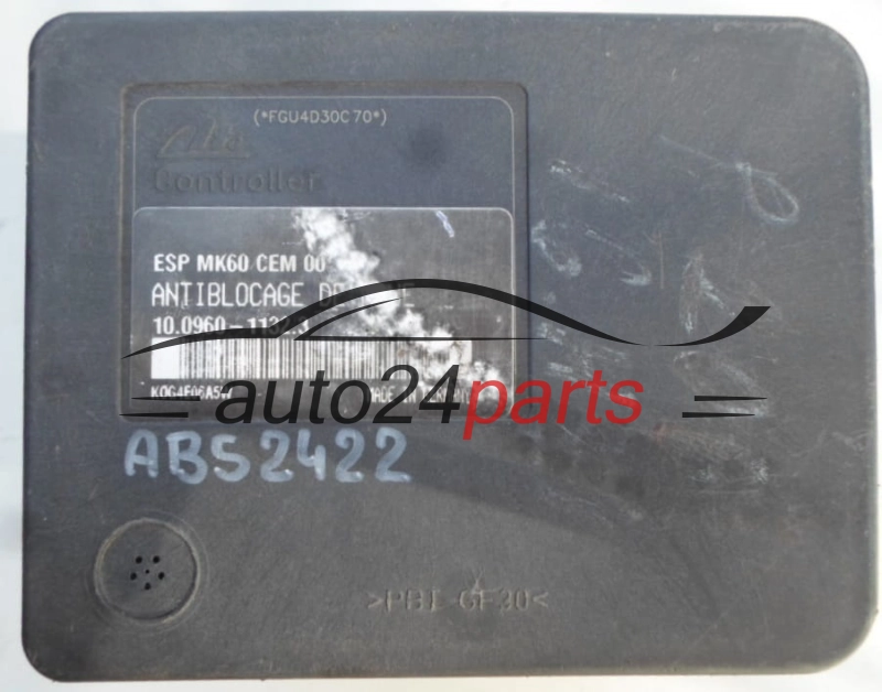 ABS POMPA CITROEN PEUGEOT 9649027080, 10.0206-0104.4, 10020601044, 10.0960-1132.3, 10096011323 