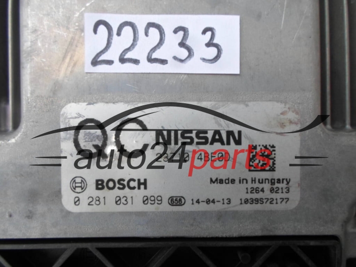 KOMPUTER STEROWNIK SILNIKA NISSAN X-TRAIL BOSCH 0 281 031 099, 0281031099, 23710 4BE0D, 237104BE0D