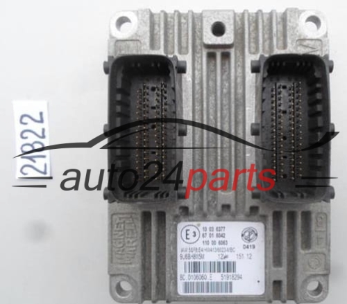 CALCULATEUR MOTEUR FIAT PUNTO EVO IAW5SF8.E5, IAW5SF8E5, 51918294
