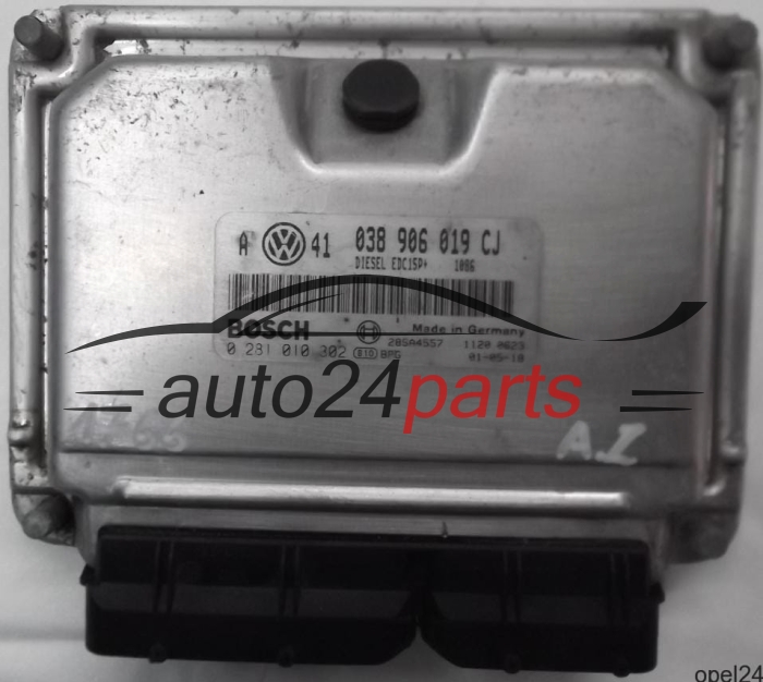 MOTORSTEUERGERÄT ECU STEUERGERÄT VW VOLKSWAGEN GOLF BORA 1.9 TDI AJM 038906019CJ, 038 906 019 CJ, BOSCH 0 281 010 302, 0281010302, EDC15P+ 1086, 28SA4557