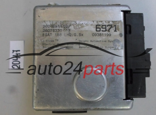 MODUL WSPOMAGANIA STEROWNIK KOLUMNY KIEROWNICZEJ FIAT PUNTO 188 DELPHI 09381199, 26076971, 26078330