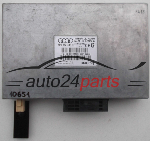 CENTRALKA MODUL STEROWNIK BLUETOOTH AUDI A3 A4 A6 8P0 862 335 H, 8P0862335H - 