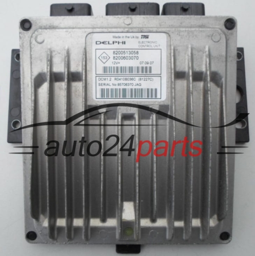 MOTORSTEUERGERÄT ECU STEUERGERÄT  DACIA RENAULT 1.5 DCI Delphi R0410B036C, 8200513058, 8200603070 