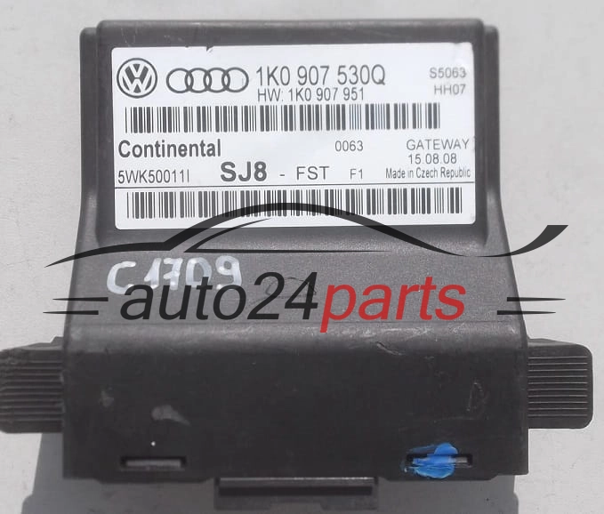 CENTRALKA MODUL STEROWNIK GATEWAY AUDI VW SKODA SEAT 1K0907530Q, 5WK50011I 