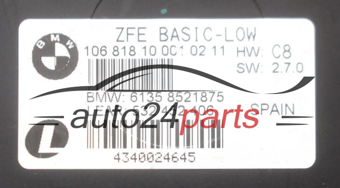 CENTRALITA DE CONFORT BMW 6135 8521875,  532 452 406
