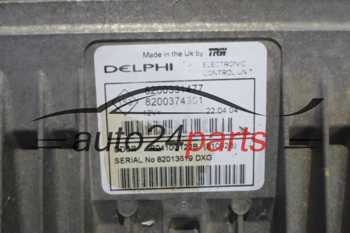 KOMPUTER STEROWNIK SILNIKA RENAULT 1.5 DCI Delphi R0410C122B, 8200331477, 8200374301