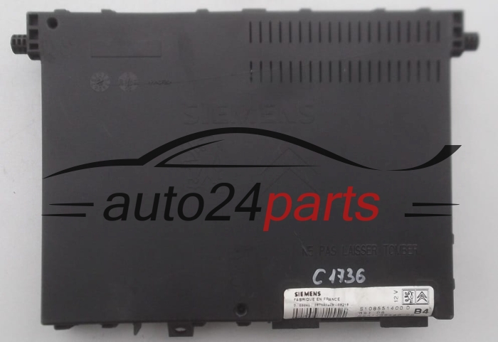 CENTRALKA MODUL KOMFORTU BSI CITROEN PEUGEOT S108551400 D, S108551400D, 9637436480 00