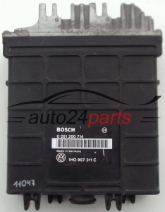 KOMPUTER STEROWNIK SILNIKA VW VOLKSWAGEN GOLF VENTO PASSAT 1.8 BOSCH 0 261 200 714, 0261200714, 1H0 907 311 C, 1H0907311C
