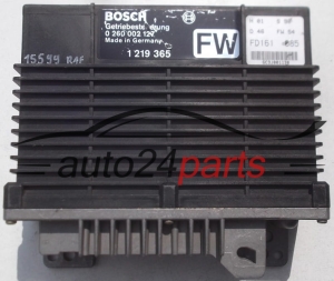 GETRIEBESTEUERGERÄT GETRIBESTEUERUNG BMW BOSCH 0 260 002 127, 0260002127, 1 219 365 FW, 1219365FW, 1219365 