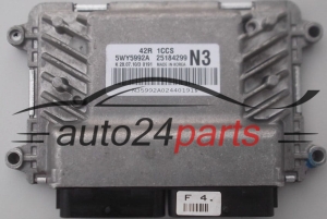 CALCULATEUR MOTEUR CHEVROLET AVEO 1.2 5WY5992A, 25184299, N3 