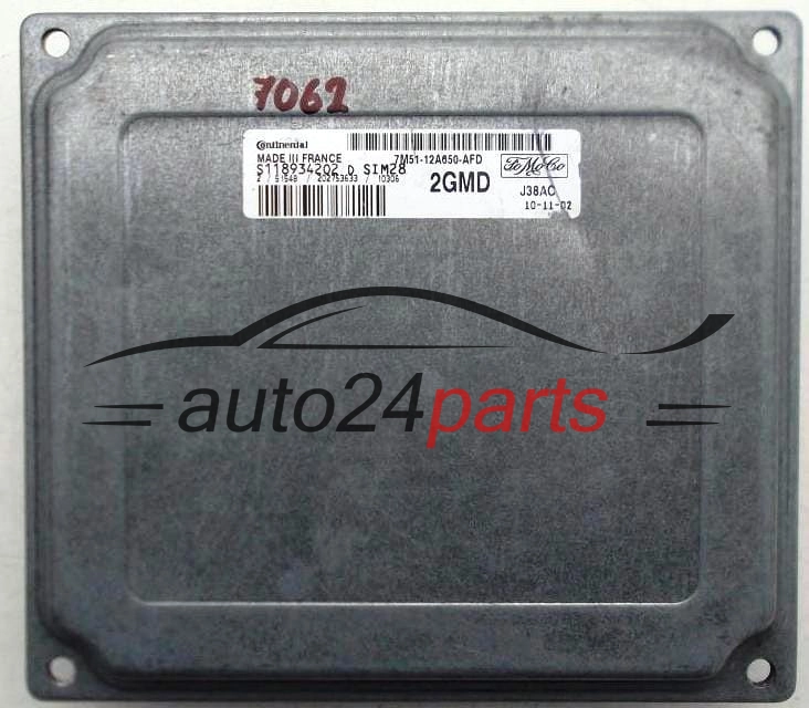 KOMPUTER STEROWNIK SILNIKA FORD FOCUS 1.6 CONTINENTAL S118934202 D