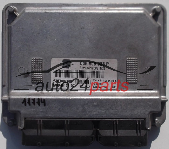 ECU CENTRALITA DE MOTOR SEAT IBIZA CORDOBA 1.2 AZQ 03E 906 033 P, 03E906033P, SIEMENS 5WP40196, BENZIN SIMOS 3PE 4729