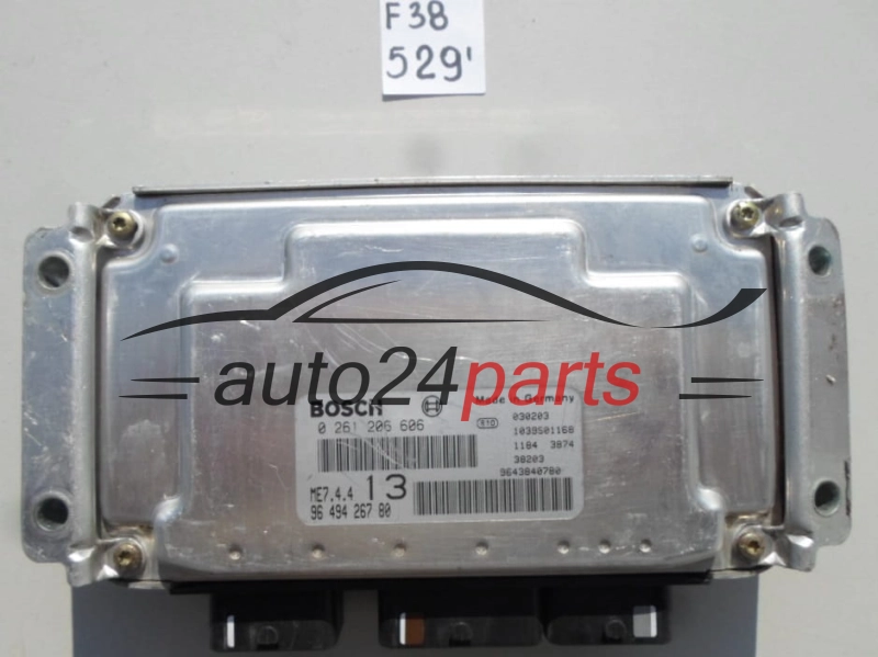 CITROEN XSARA PICASSO 1.6 BOSCH 0 261 206 606, 0261206606, 96 494 267 80, 9649426780, 9643840780, ME7.4.4 13