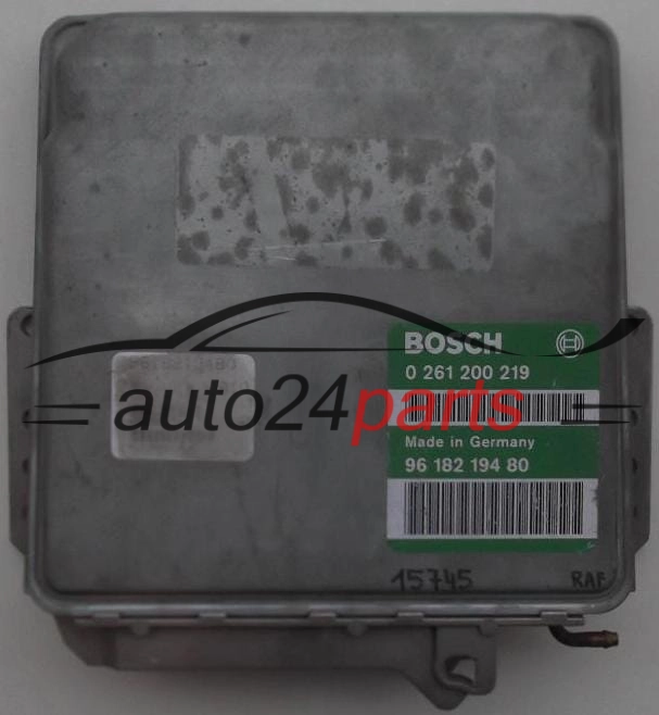 KOMPUTER STEROWNIK SILNIKA CITROEN PEUGEOT BOSCH 0 261 200 219, 0261200219, 96 182 194 80, 9618219480