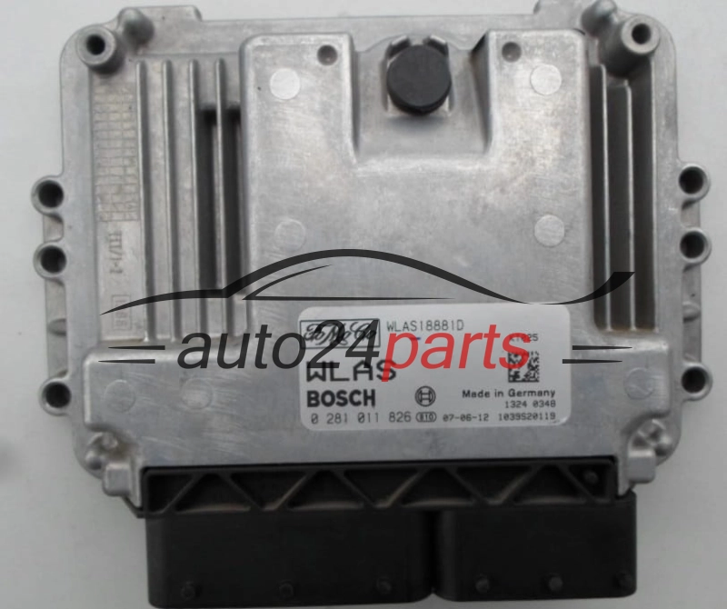 ECU ENGINE CONTROLLER FORD RANGER 2.5 TDCI BOSCH 0281011826, 0 281 011 826, WLAS18881D KTO25, 1039S20119