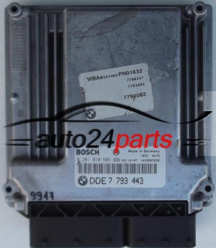 MOTORSTEUERGERÄT ECU STEUERGERAT BMW E46 320 2.0 D BOSCH 0 281 010 565, 0281010565, DDE7 789 327, DDE7789327, 7789327