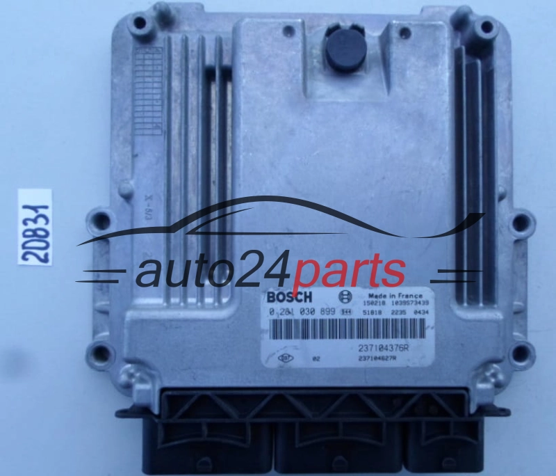 KOMPUTER STEROWNIK SILNIKA RENAULT CAPTUR CLIO 1.5 DCI BOSCH 0 281 030 899, 0281030899, 237104376R, 237104627R 
