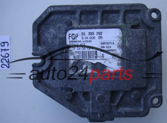 KOMPUTER STEROWNIK SILNIKA OPEL SAAB 9-3 1.8 Z18XE SIEMENS VDO 5WK9 403, 5WK9403, FGP 55 355 292, 55355292