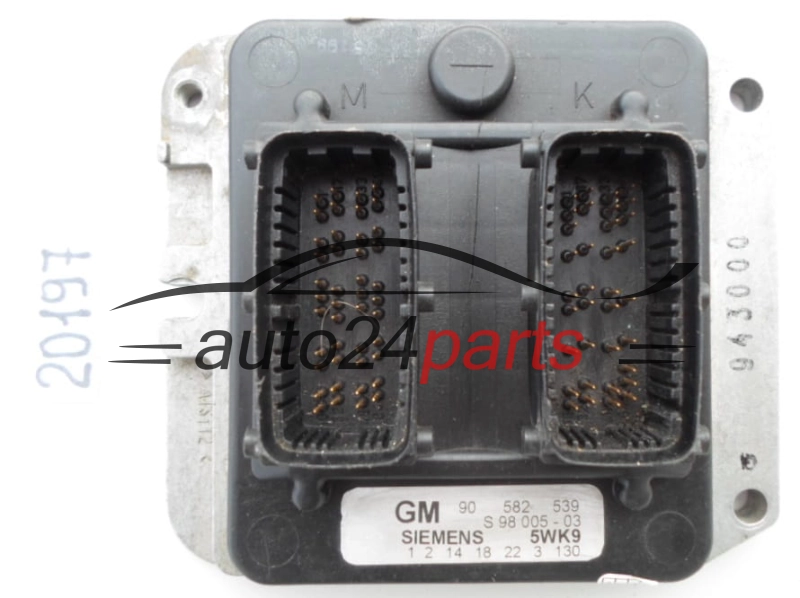 KOMPUTER STEROWNIK SILNIKA OPEL ASTRA ZAFIRA 1.8 X18XE1 SIEMENS 5WK9 3 130, 5WK93130, GM 90 582 539, 90582539