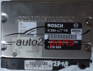CENTRALITA ECU CAJA DE CAMBIO AUTOMATICO BMW E34 525 2.5 TDS BOSCH 0260002115, 0 260 002 115, 1219669, 1 219 669, 1219678