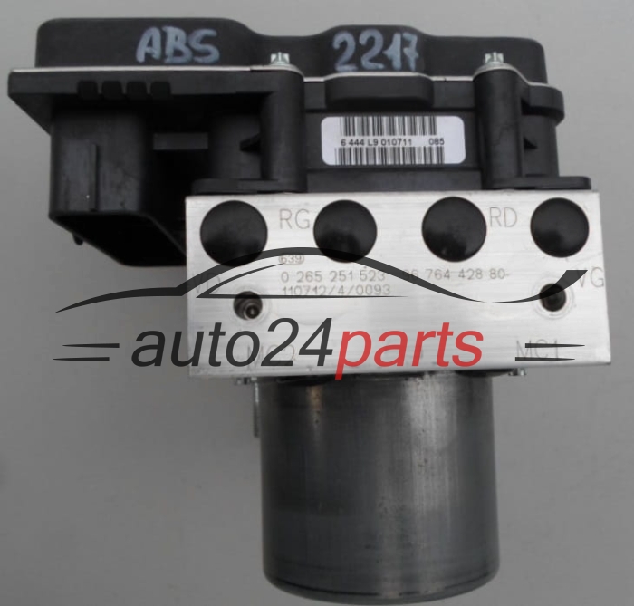 POMPE HYDRAULIQUE ET CALCULATEUR d'ABS CITROEN PEUGEOT BOSCH 0 265 251 523,  96 764 428 80