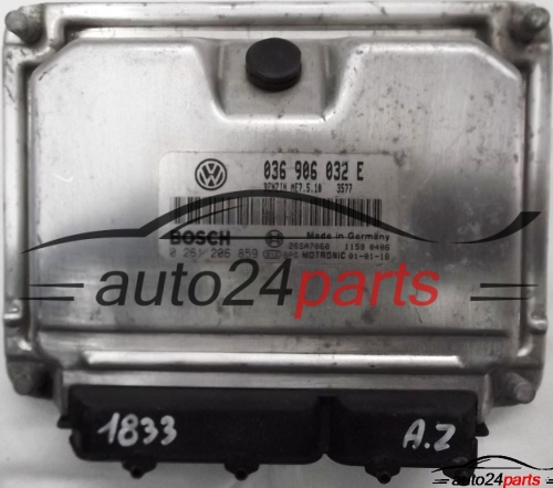 MOTORSTEUERGERÄT ECU STEUERGERÄT SEAT LEON 1.4 036 906 032 E, 036906032E, BOSCH 0 261 206 859, 0261206859 