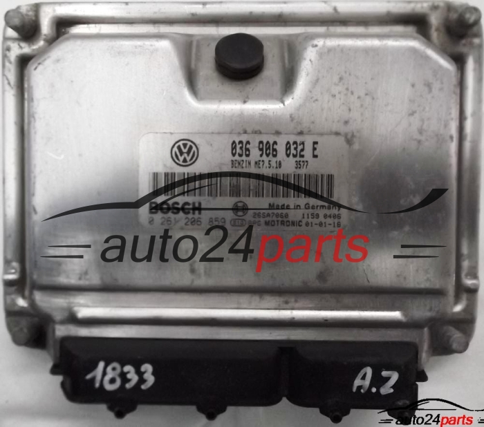 MOTORSTEUERGERÄT ECU STEUERGERÄT SEAT LEON 1.4 036 906 032 E, 036906032E, BOSCH 0 261 206 859, 0261206859 