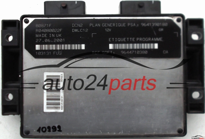 MOTORSTEUERGERÄT ECU STEUERGERAT CITROEN PEUGEOT LUCAS R04080022F, PSA 9641390180, SOFT 9644710380, DCN2, DWLC12