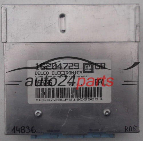 ECU CENTRALITA DE MOTOR OPEL ASTRA DELCO 16204729 GB, 16204729GB, BPKL 
