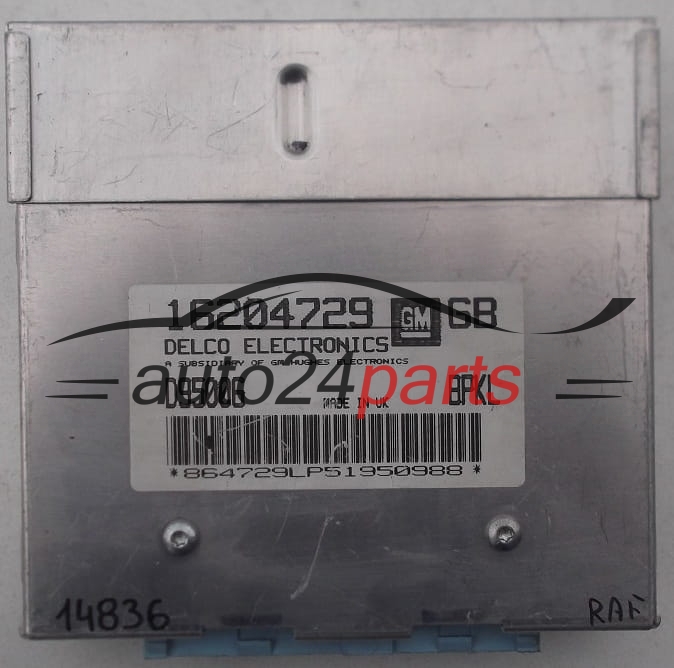 ECU CENTRALITA DE MOTOR OPEL ASTRA DELCO 16204729 GB, 16204729GB, BPKL 