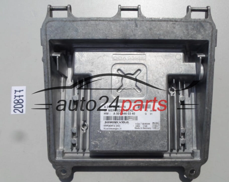 KOMPUTER STEROWNIK SILNIKA MERCEDES W169 SIEMENS VDO 5WK90912 02, 5WK9091202 A 266 153 34 79, A2661533479, A 001 446 03 40, A0014460340, SIM266