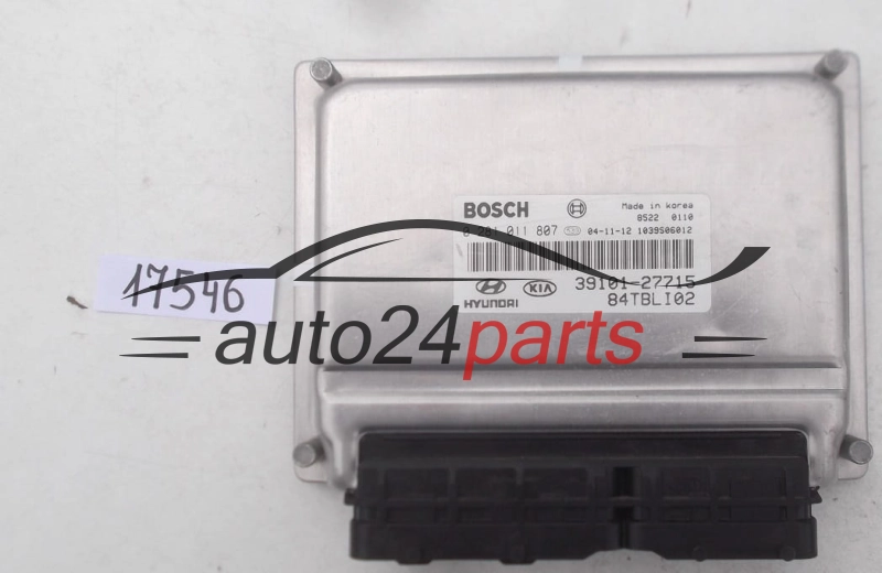 ECU Engine Controller HYUNDAI KIA GETZ BOSCH 0281011807 39101-27715 3910127715