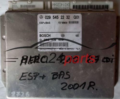 CENTRALITA ABS ESP+BAS MERCEDES W210 220CDI 270CDI 0295452232 Q01, 029 545 22 32, BOSCH 0265109469, 0 265 109 469