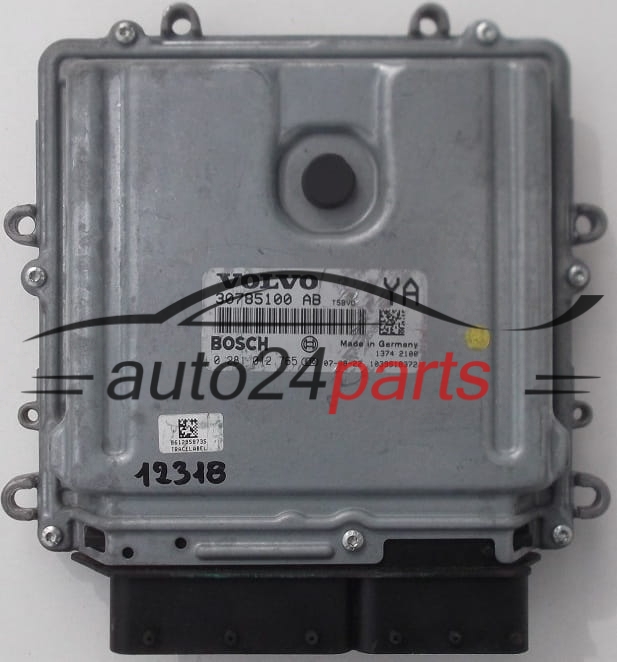 ECU CENTRALITA DE MOTOR VOLVO S60 V70 S80 2.4 D5 BOSCH 0 281 012 765,  30785100 AB