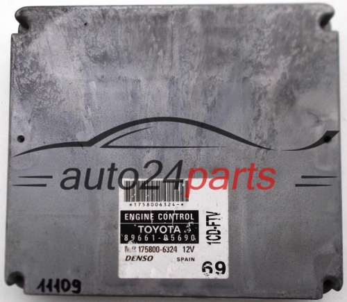 KOMPUTER STEROWNIK SILNIKA TOYOTA AVENSIS 2.0, 89661-05690, 8966105690, MB175800-6326, 1CD-FTV