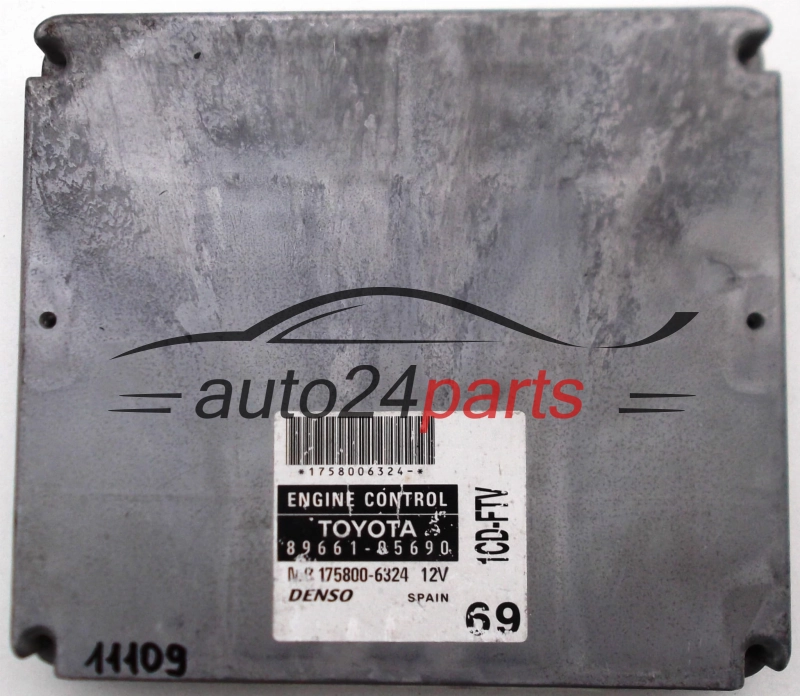 KOMPUTER STEROWNIK SILNIKA TOYOTA AVENSIS 2.0, 89661-05690, 8966105690, MB175800-6326, 1CD-FTV