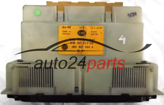 PANEL OGRZEWANIA STEROWNIK NAWIEWU REGULATOR KLIMATRONIK VOLKSWAGEN AUDI A4 B5 GOLF PASSAT 3B2 907 044 A, 3B2907044A, 5HB 007 617-03, 5HB00761703
