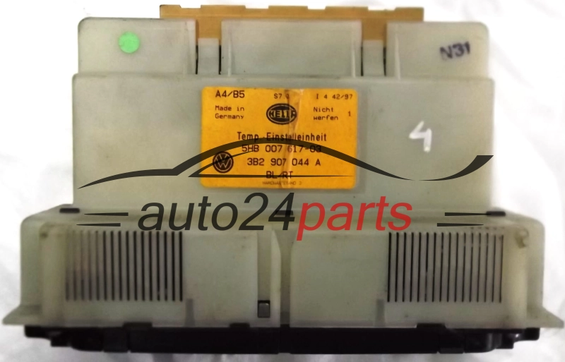 PANEL OGRZEWANIA STEROWNIK NAWIEWU REGULATOR KLIMATRONIK VOLKSWAGEN AUDI A4 B5 GOLF PASSAT 3B2 907 044 A, 3B2907044A, 5HB 007 617-03, 5HB00761703