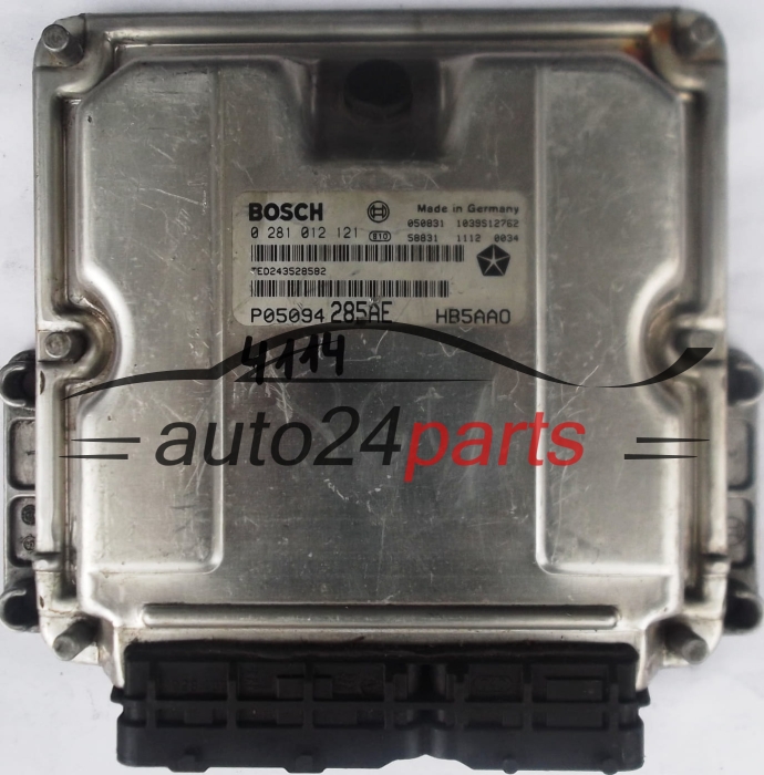 MOTORSTEUERGERÄT ECU STEUERGERAT CHRYSLER VOYAGER 2.8 CRD BOSCH 0 281 012 121, 0281012121, P05094285AE 