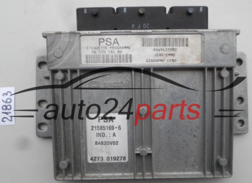 CALCULATEUR MOTEUR CITROEN C4 9657018280, 21585169-6, 215851696, 9649433980 