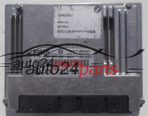 MOTORSTEUERGERÄT ECU STEUERGERÄT BMW E46 BOSCH 0 261 209 007, 0261209007, DME 7 513 965, DME7513965, 7513965