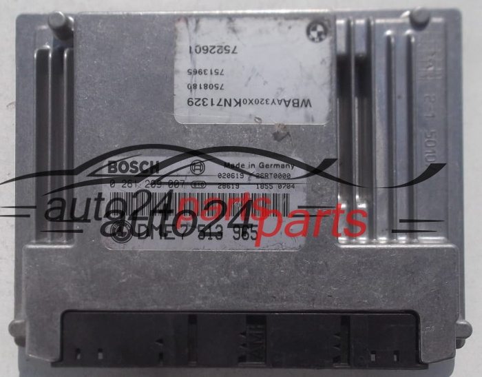 MOTORSTEUERGERÄT ECU STEUERGERÄT BMW E46 BOSCH 0 261 209 007, 0261209007, DME 7 513 965, DME7513965, 7513965